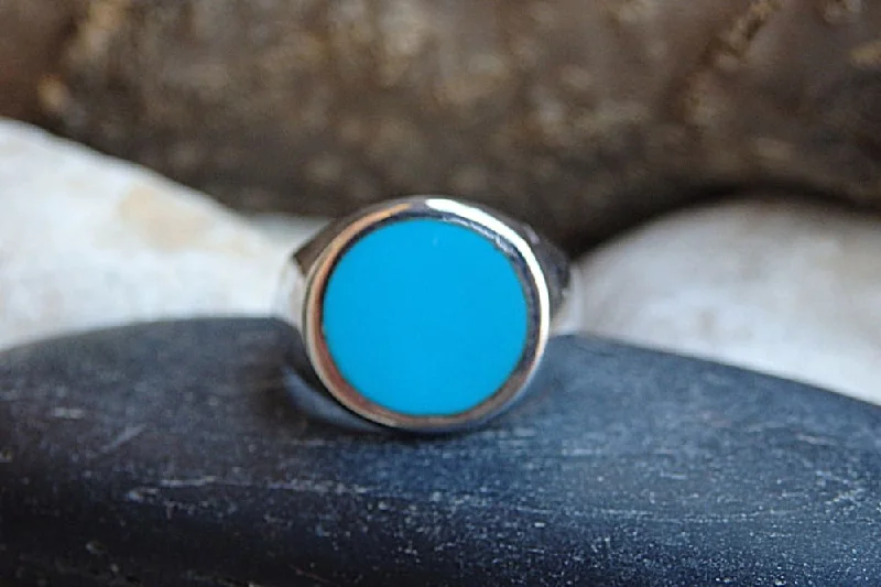 birthstone rings for women -Light Blue Ring.