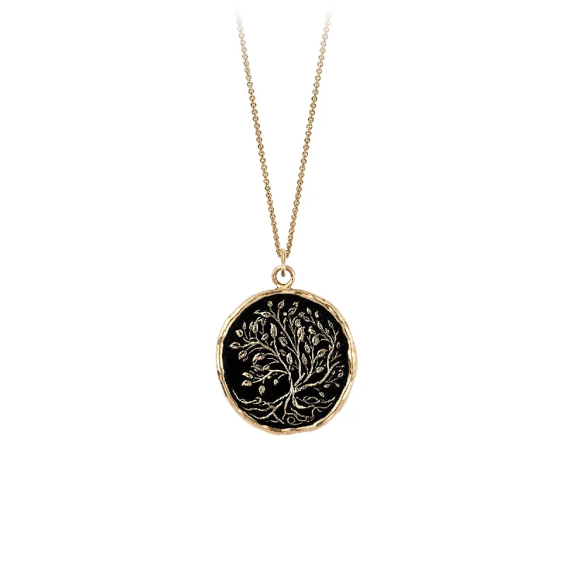 fashion-forward necklaces for women -14k Gold Tree of Life Talisman Necklace