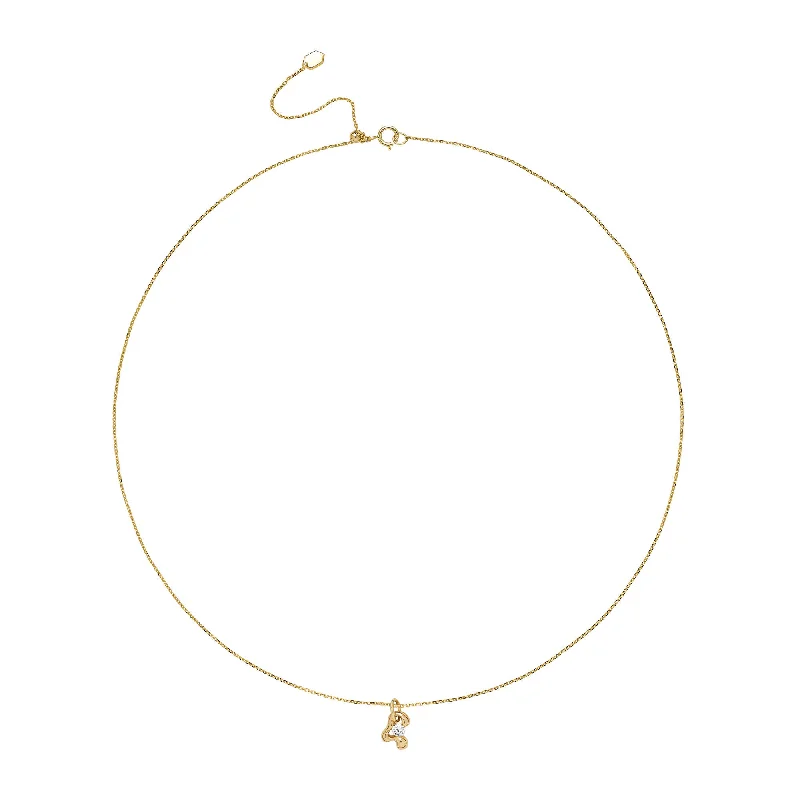 layered necklaces for women -Temple 14K Gold Necklace w. Lab-grown Diamond