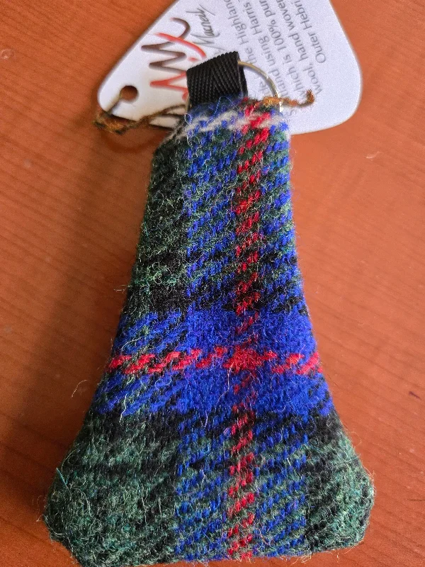 bohemian engagement rings -Key Ring Purse in Tartan Harris Tweed