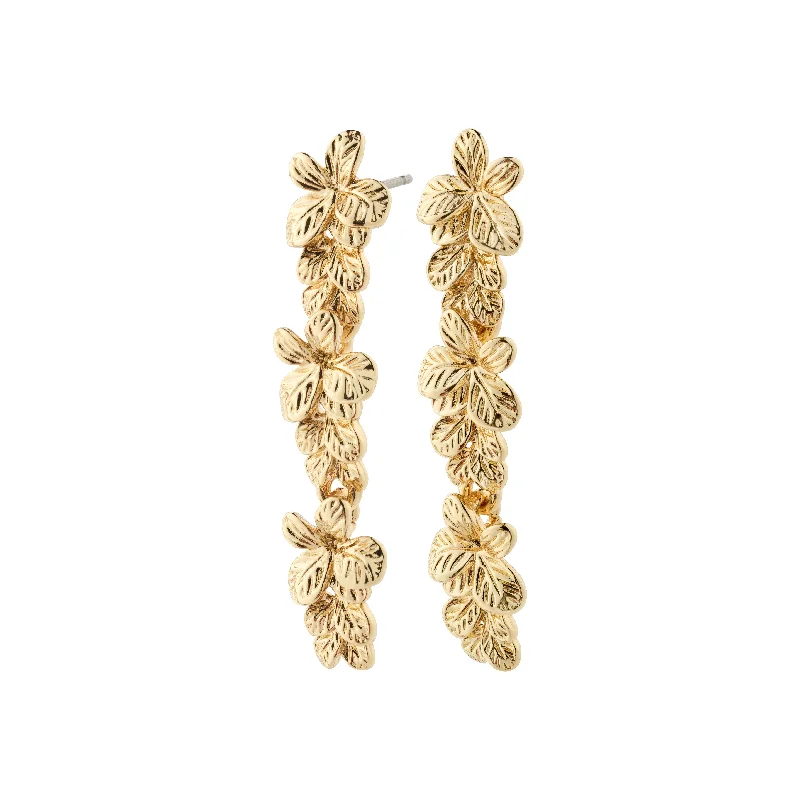 luxury gemstone earrings for women -CHARMAINE earrings gold-plated