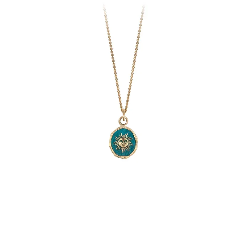 silver charm necklaces for women -Joyful 14K Gold Appreciation Talisman - True Colors