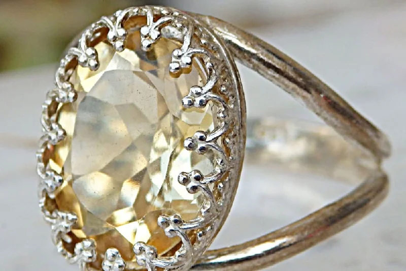 wedding sets for brides -Citrine Ring