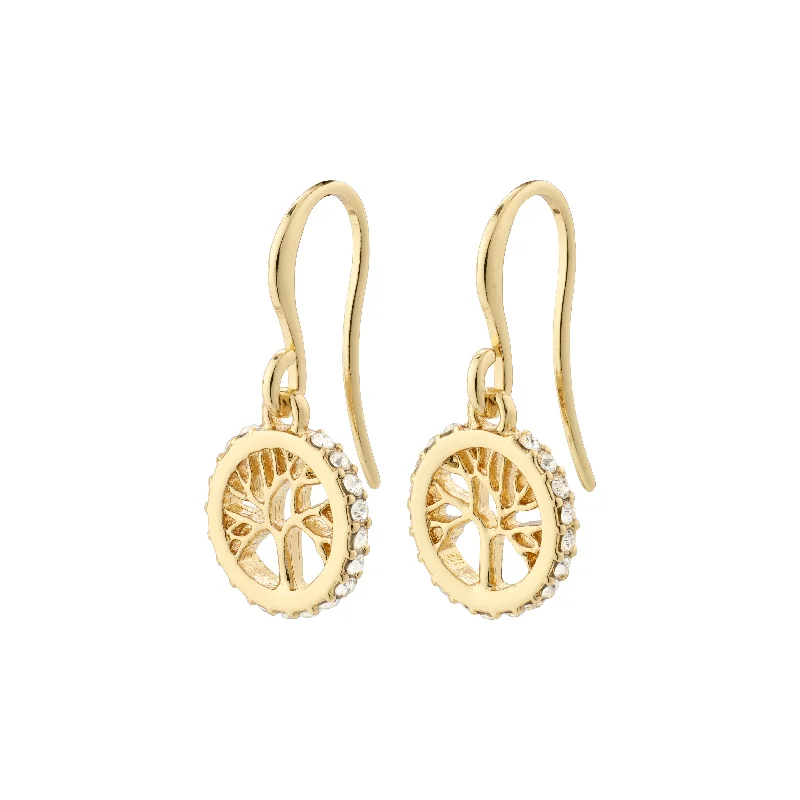 cubic zirconia earrings for women -ALIA earrings gold-plated