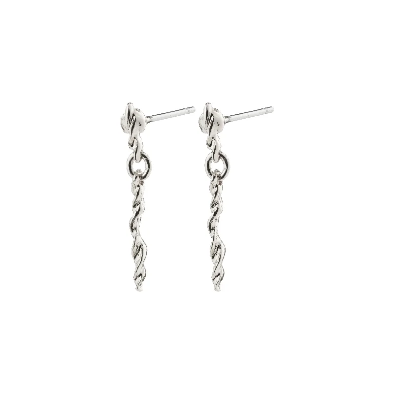 minimalist earrings for women -STORM earrings silver-plated