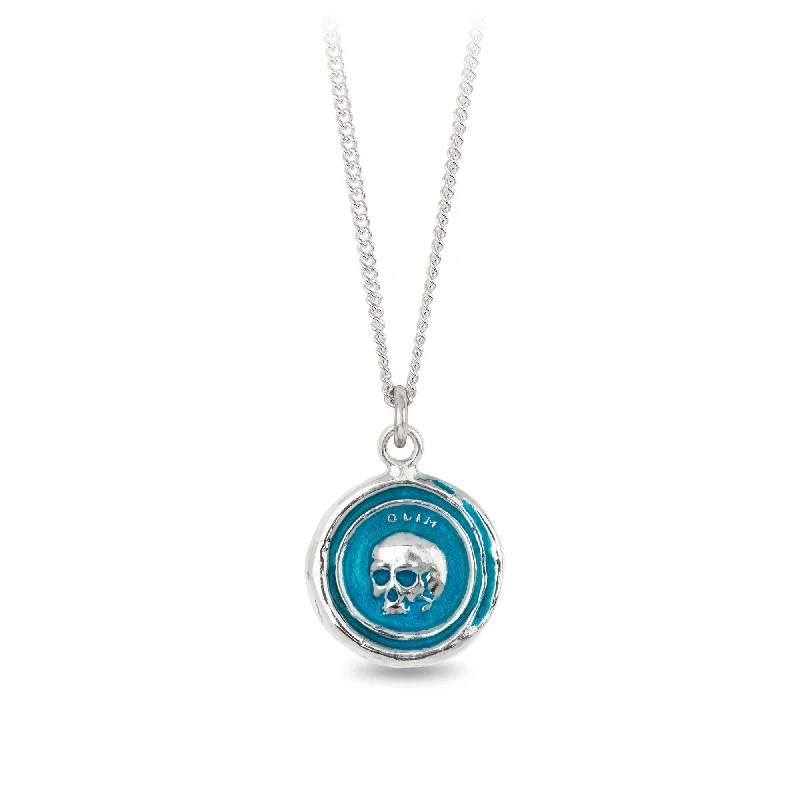 chic necklaces for women -What Once Was Talisman - Capri Blue