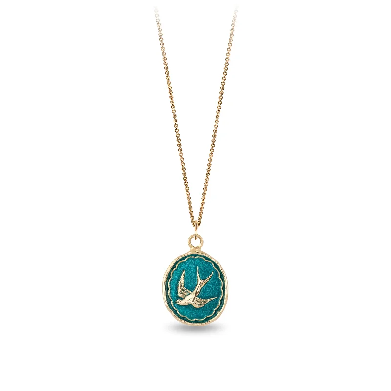 classic gold necklaces for women -Free Spirited 14K Gold Talisman - True Colors