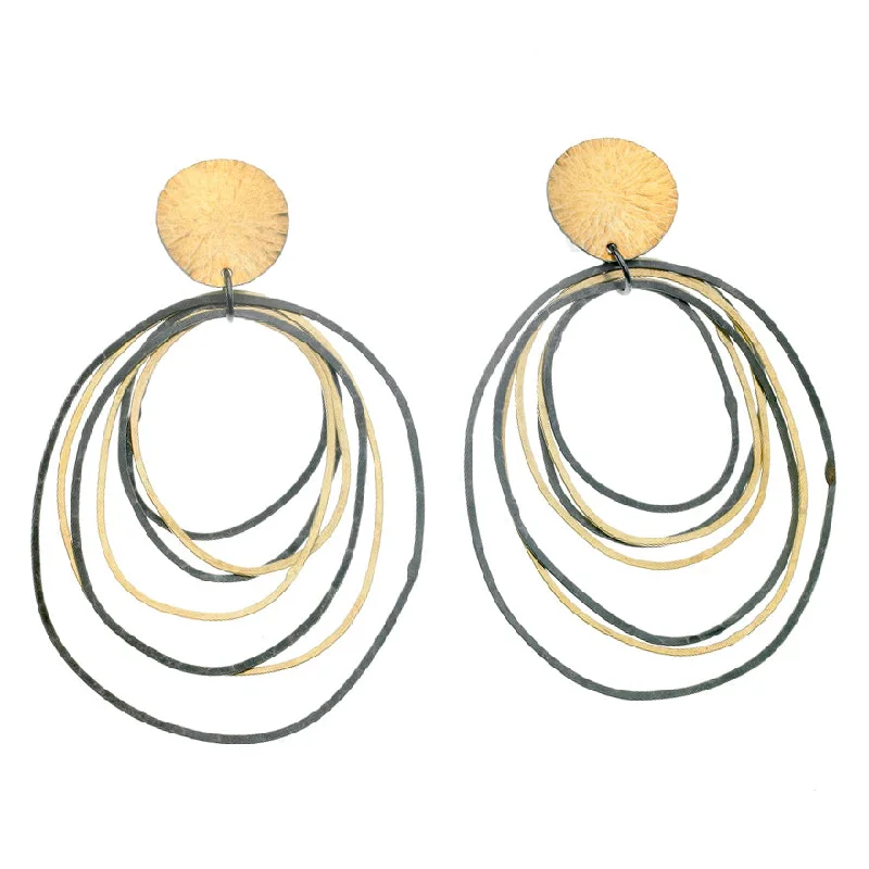 fashion jewelry earrings for women -Ripple Post Earrings