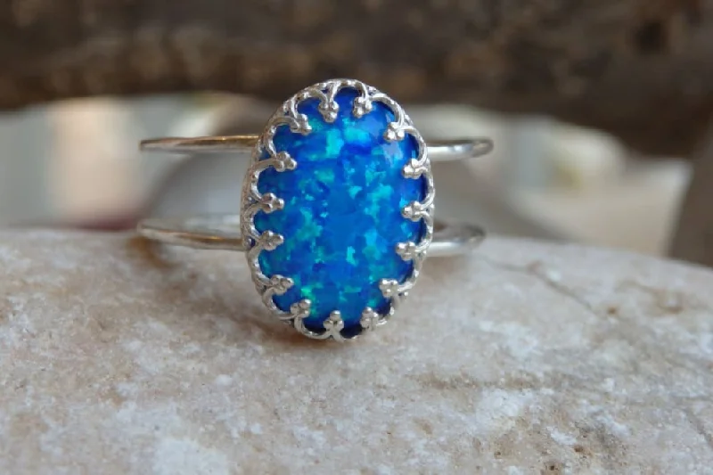 classic rings for women -Opal Ring