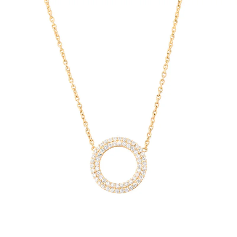 sterling silver chain necklaces -Matiné 18K Gold Necklace w. 62 Diamonds