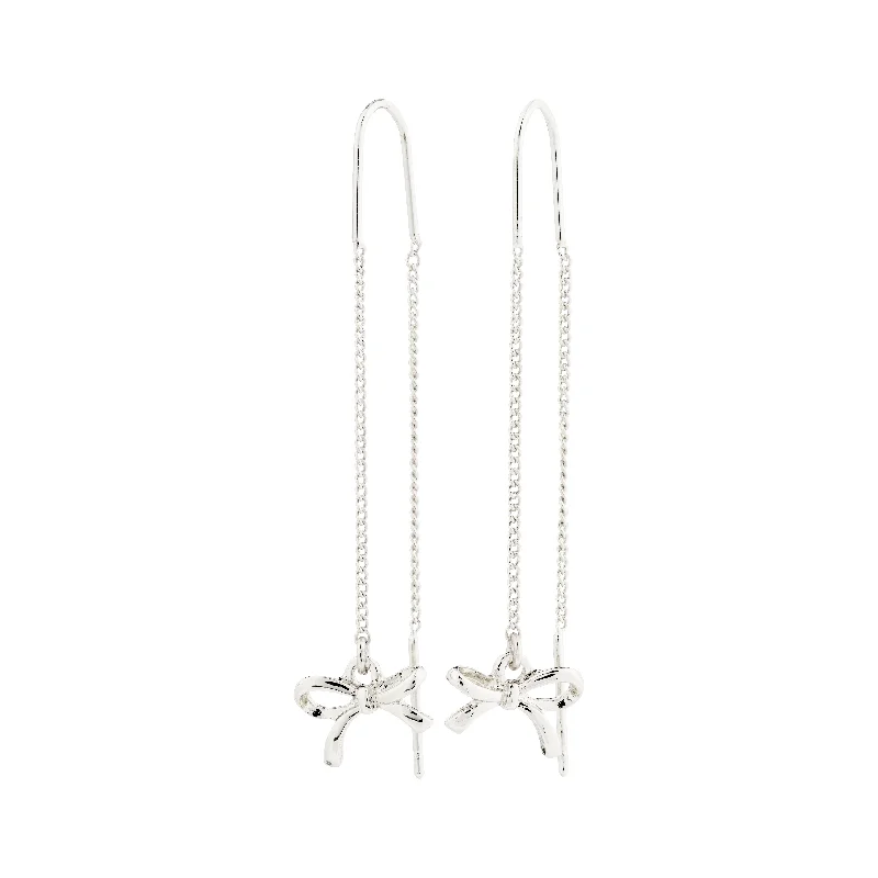 fashion-forward earrings for women -LYSANDRA chain earrings silver-plated