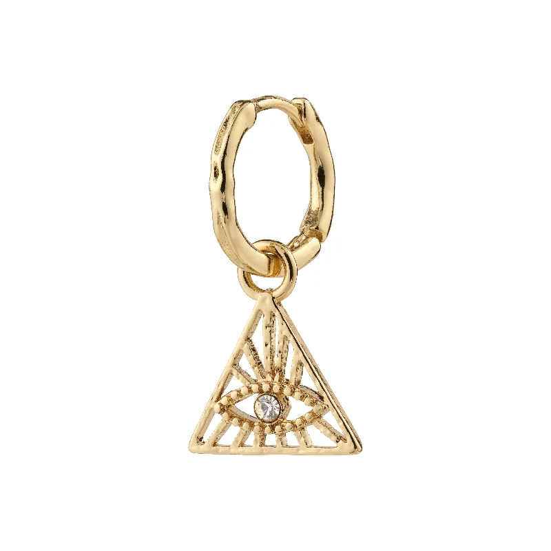 elegant gold earrings for women -SIBYLLA single earring gold-plated