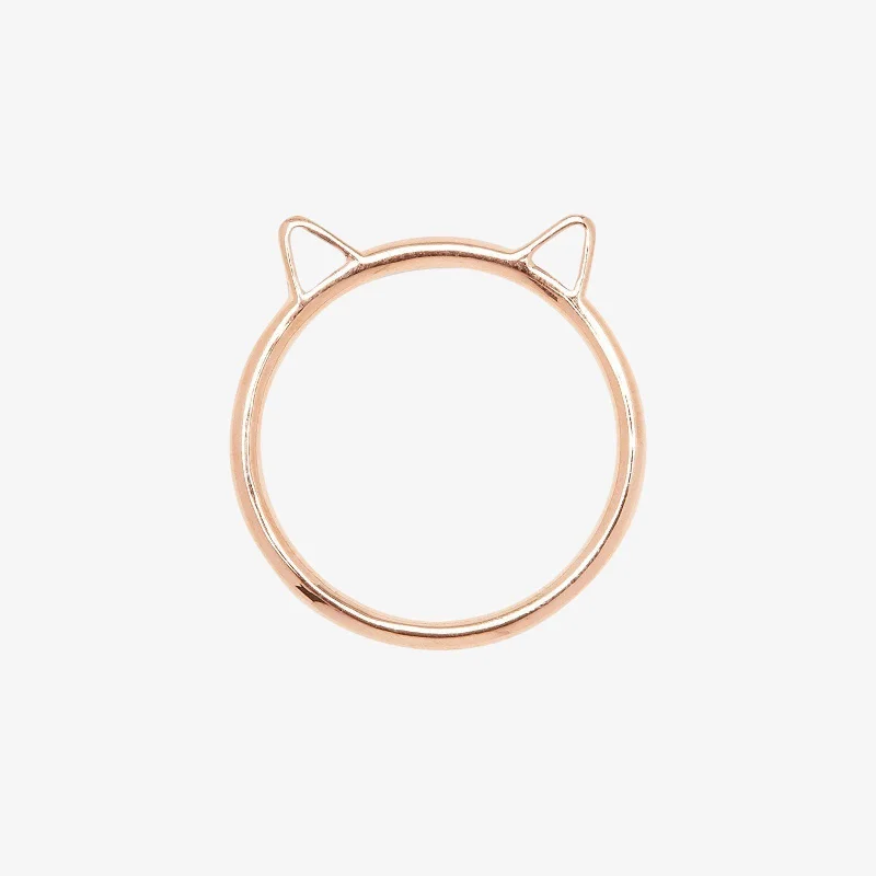 gemstone cocktail rings -Kitten Ears Ring