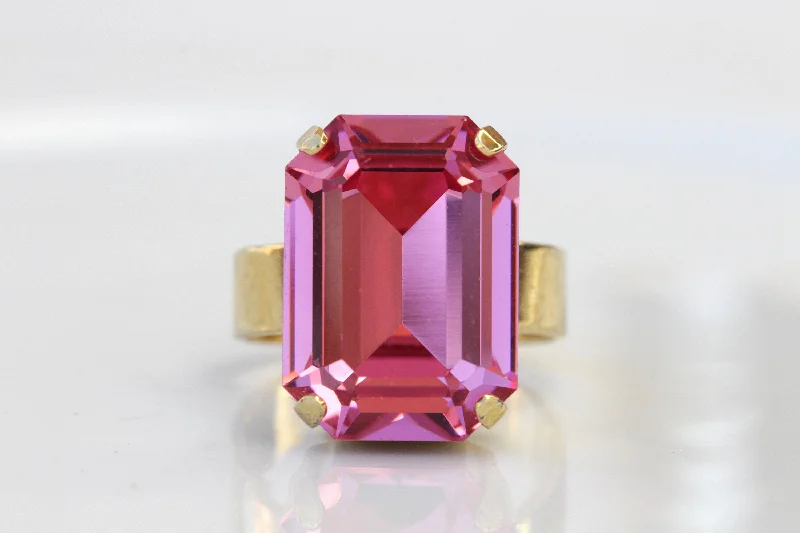 custom promise wedding rings -FUCHSIA RING