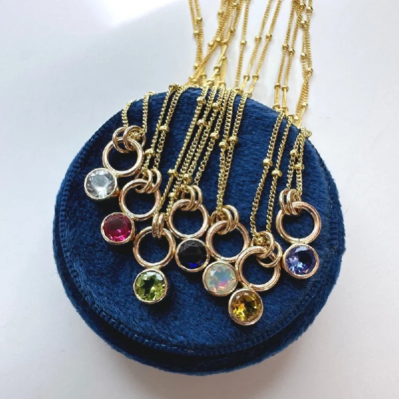 chunky necklaces for women -Kindred Birthstone Necklace