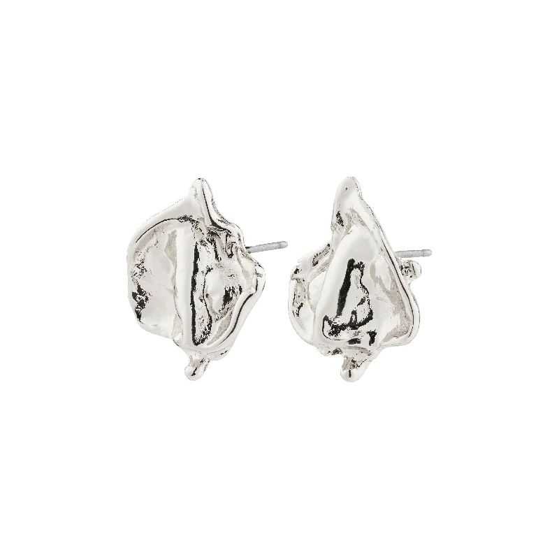 personalized stud earrings -LAVENDER earrings silver-plated