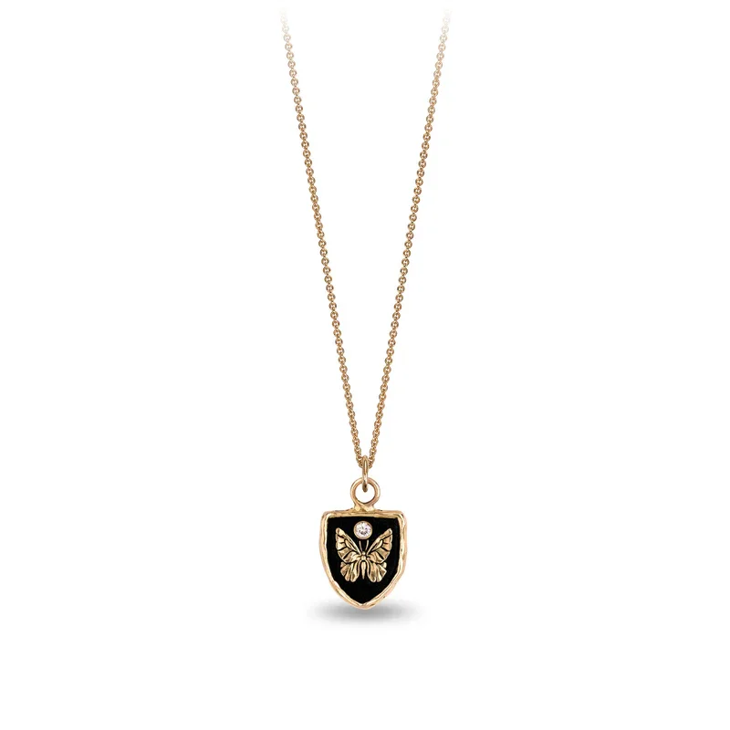 diamond necklaces for women -Ever Changing 14K Gold Appreciation Diamond Set Talisman