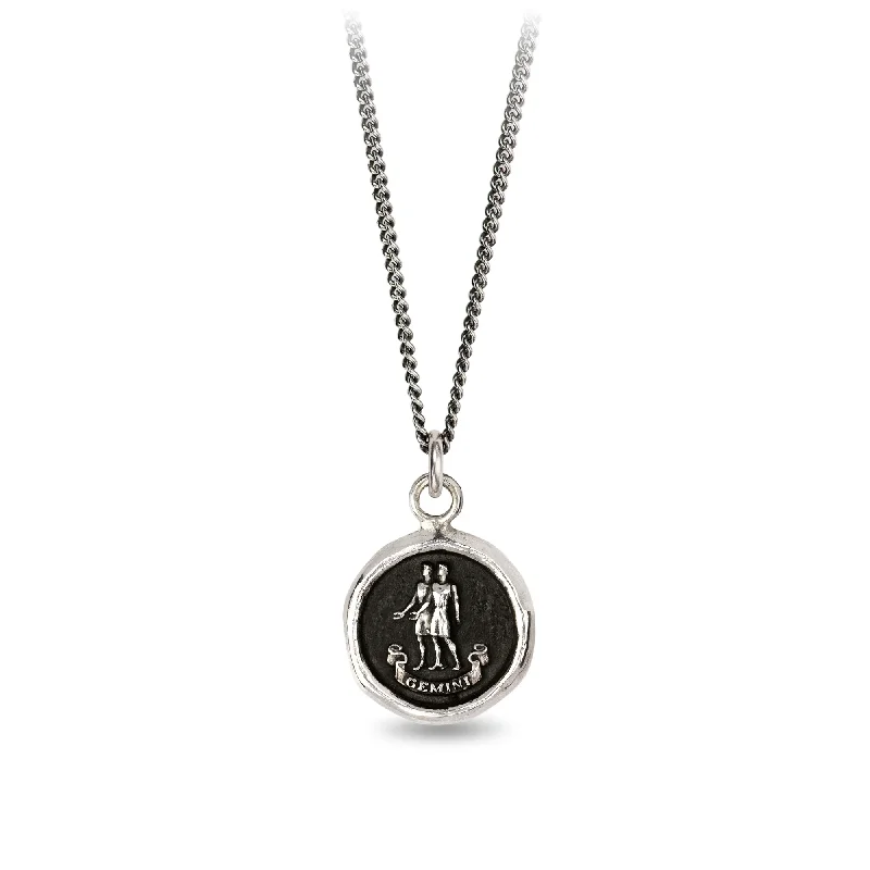 gold necklaces for women -Gemini Zodiac Talisman Necklace