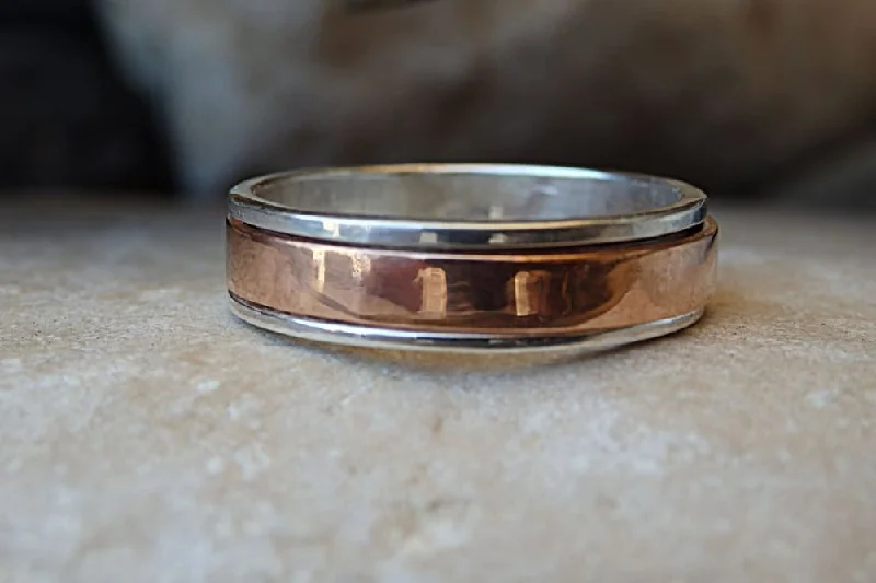 custom rings for women -Wedding Spinner Ring