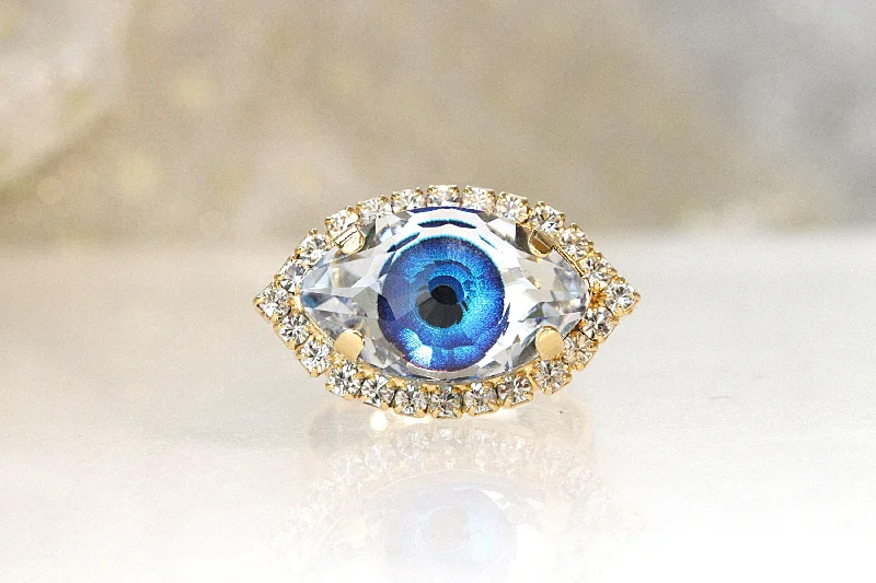 vintage-inspired wedding rings -EYE RING