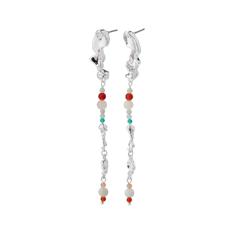 minimalist stud earrings -NIYA earrings multi-coloured/silver-plated