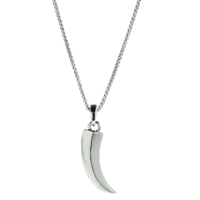 affordable necklaces for women -Hope Claw Silver Necklace