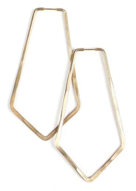 elegant gold earrings for women -Lita Hoops