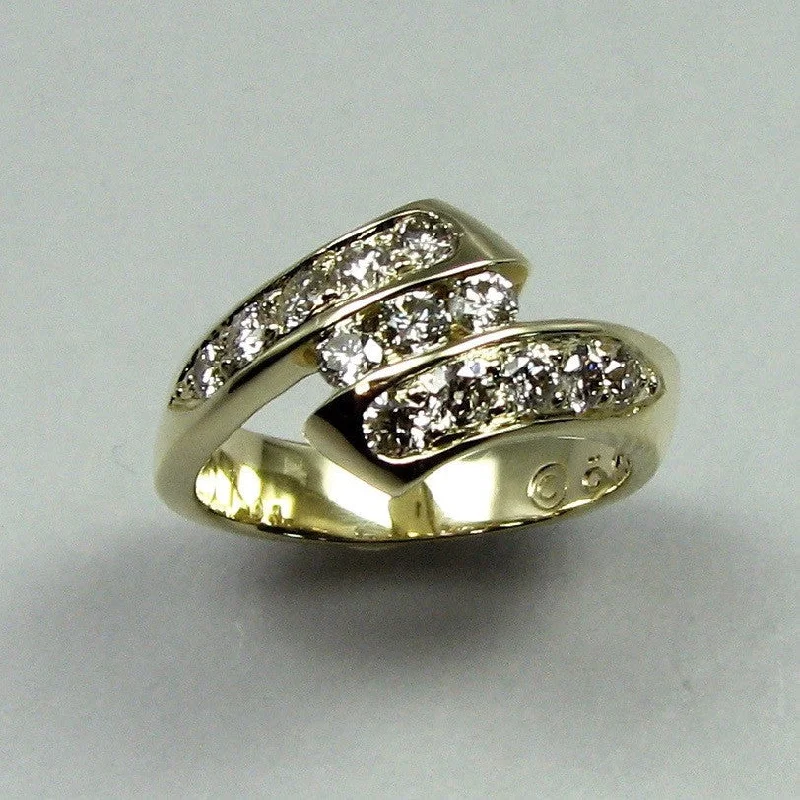 infinity wedding bands for women -Rolling Wave Ring - Variation