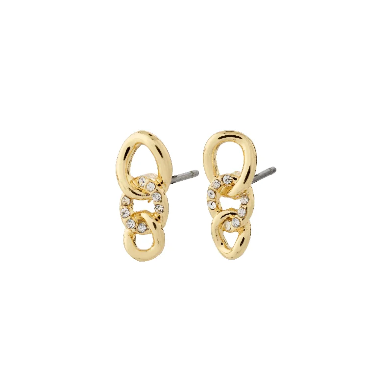 pearl earrings for women -WRENLEY earrings gold-plated