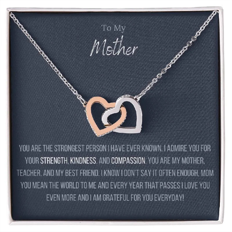 diamond pendant necklaces for women -Interlocking Love™ Necklace To My Mother