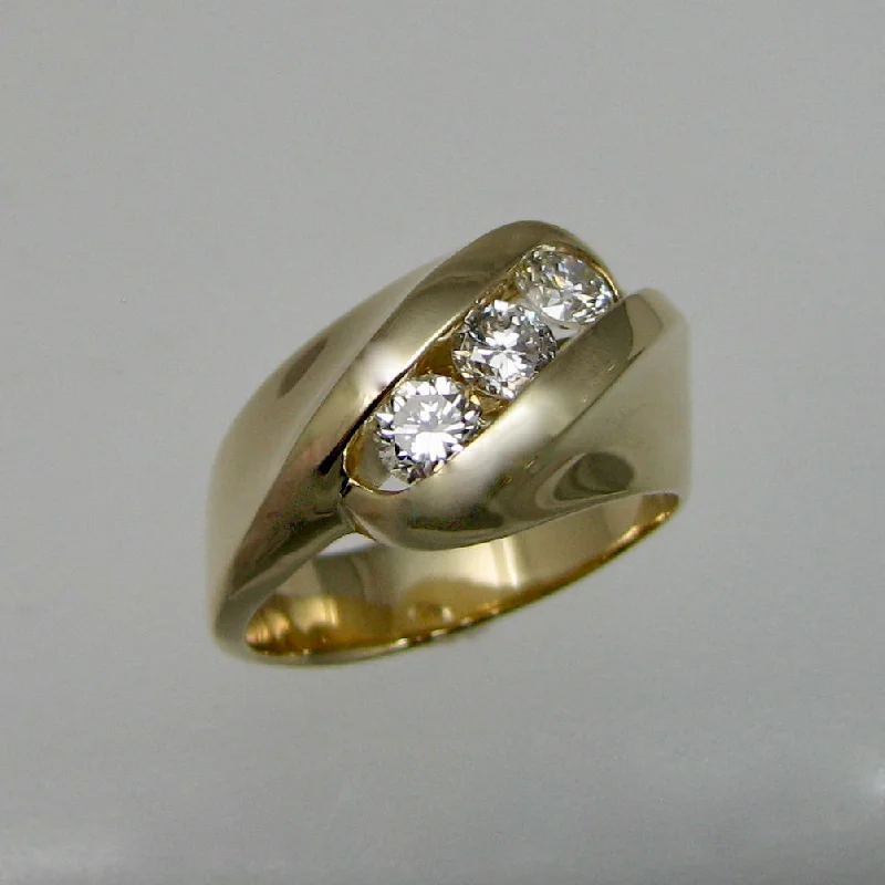 gold rings for women -Infinite Wave Ring Variation