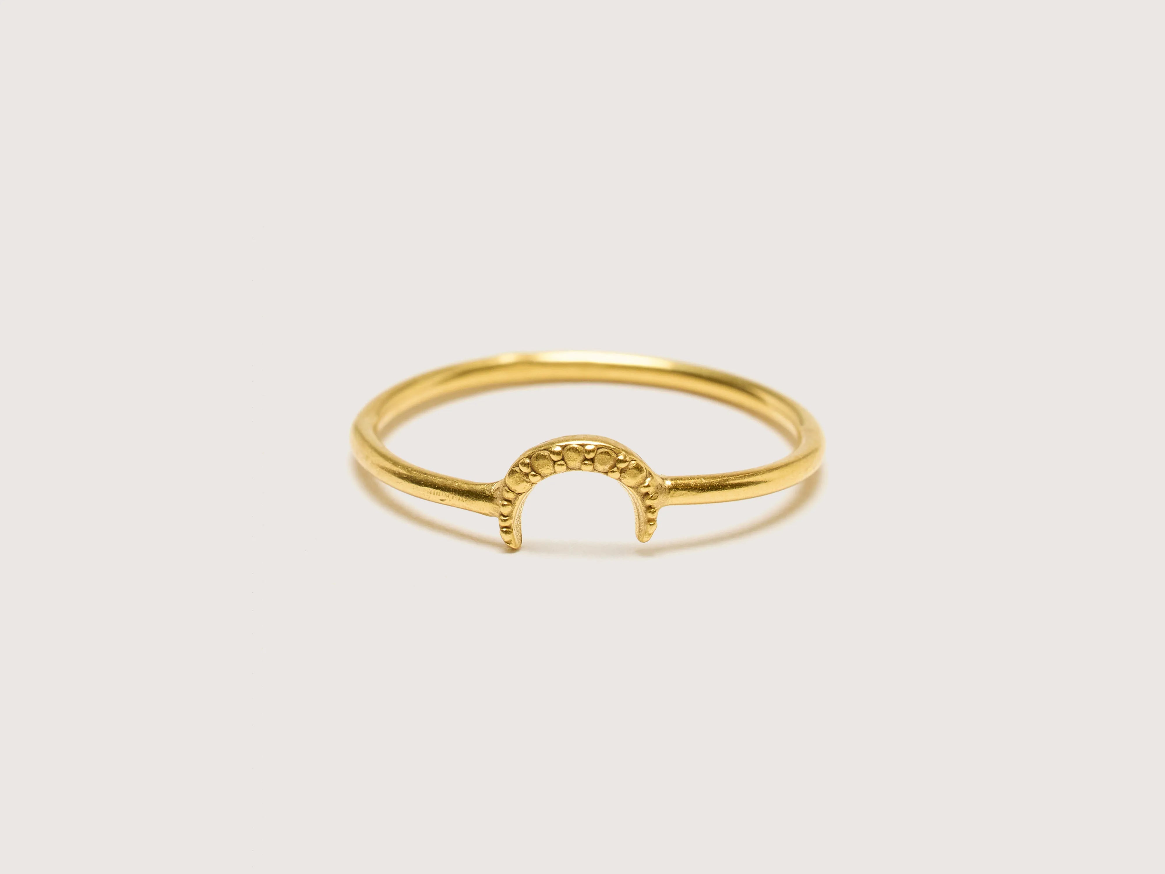 statement rings for women -Lune Ring (242 / W / GOLD)