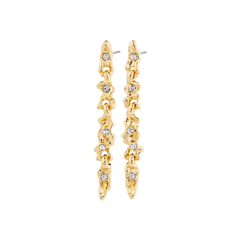 crystal stud earrings for women -SUNSET crystal earrings gold-plated