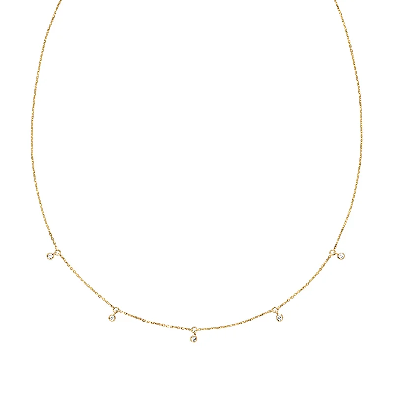 heart-shaped necklaces for women -Moreno 14K Gold Necklace w. Lab-grown Diamonds