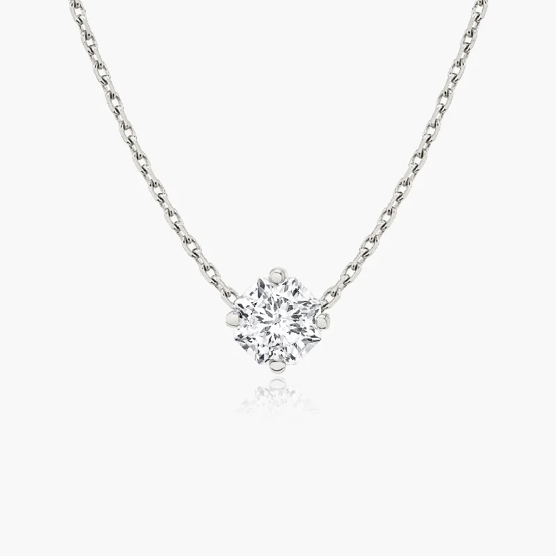 long gold necklaces for women -Iconic Octavia 14K Whitegold Necklace w. Lab-Grown Diamonds, 0.75 ct.