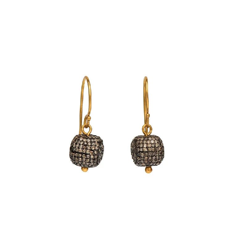 designer earrings for women -Nava Zahavi Diamond Ball Earrings