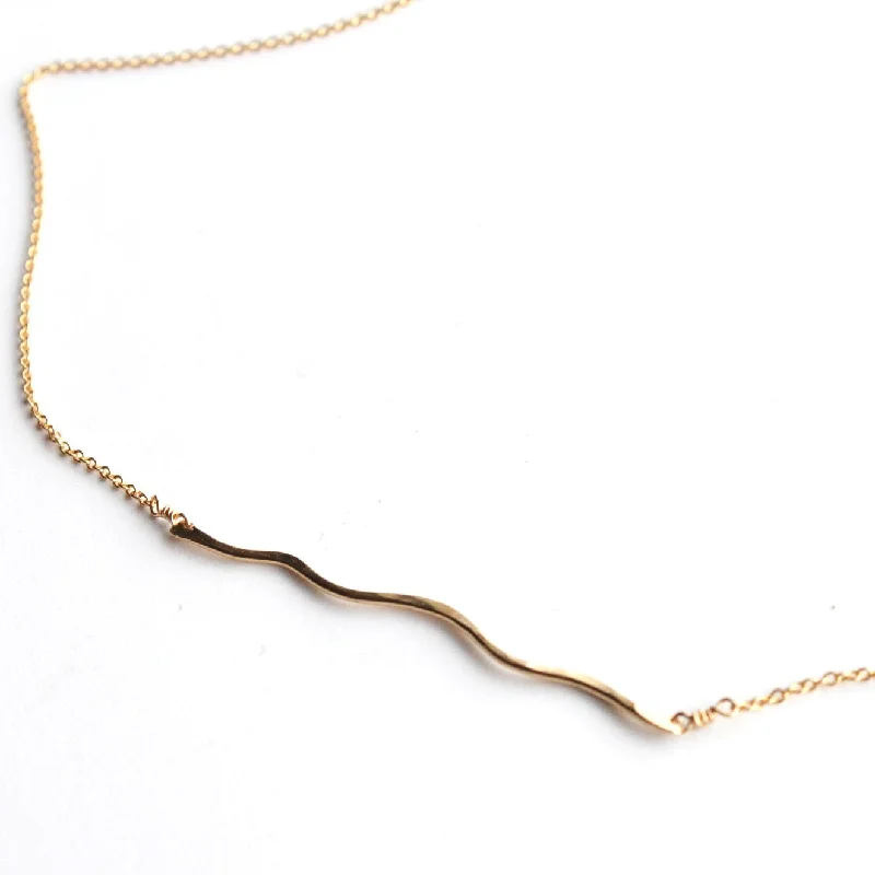 classic gold necklaces for women -Foothills necklace