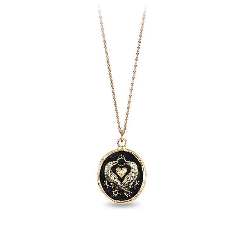 customized necklaces for women -We Two Are One 14K Gold Talisman