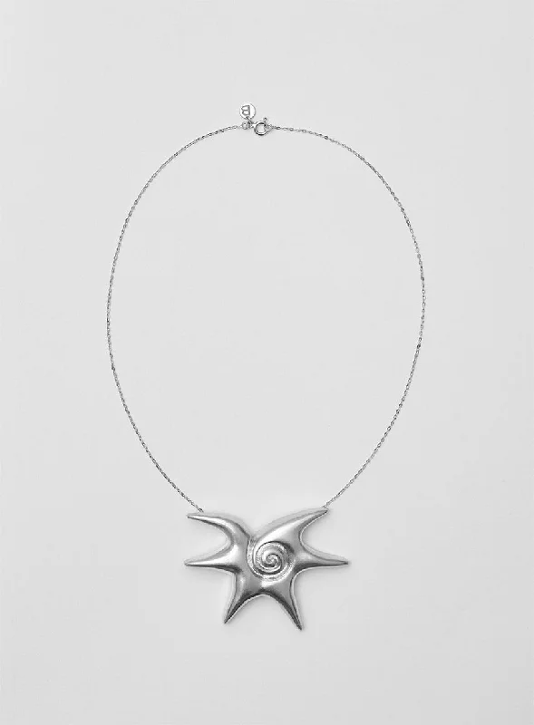 diamond necklaces for women -Solar Silver Necklace