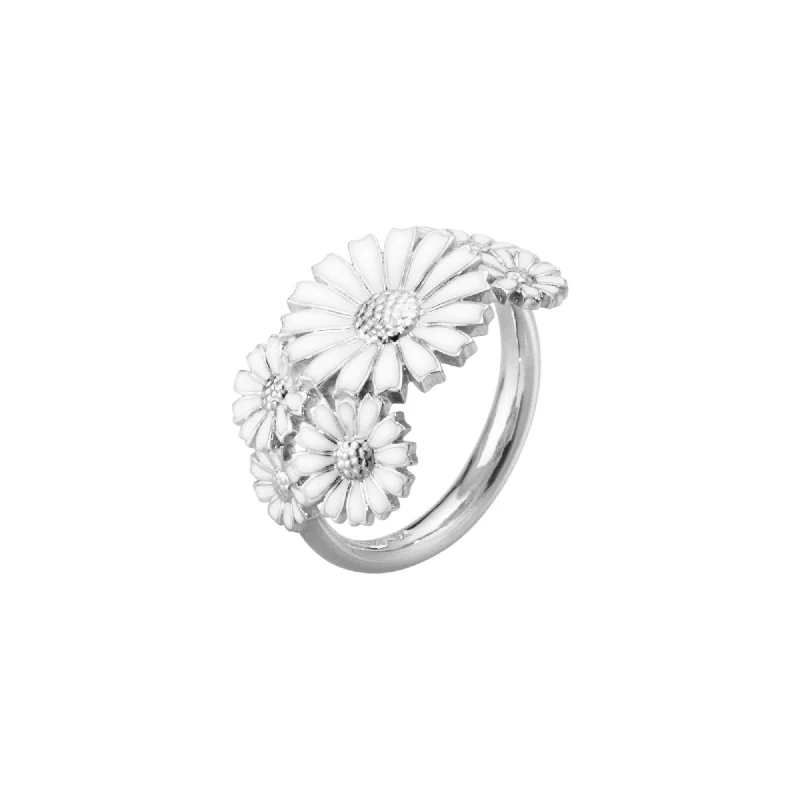 luxury rings for women -Silver Daisy Ring