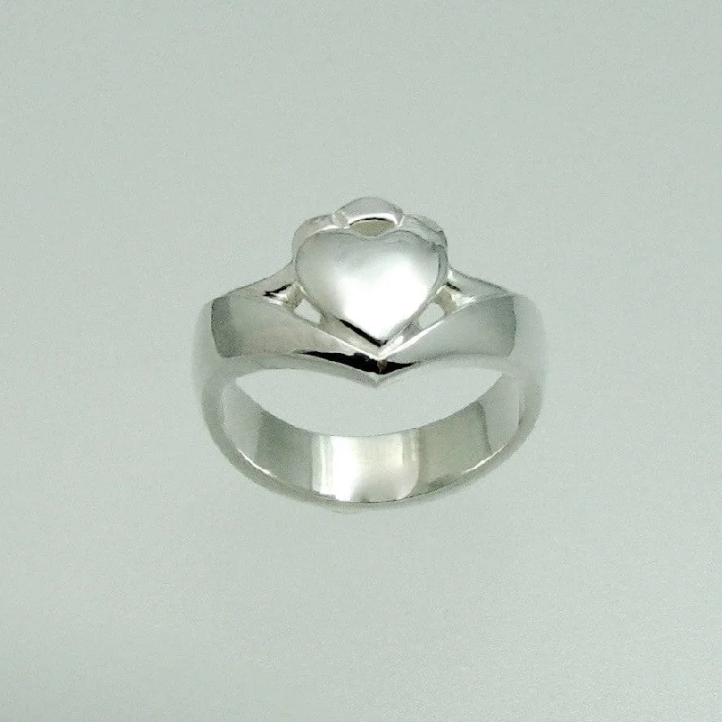 diamond-encrusted rings for women -Claddagh Ring - Contemporary