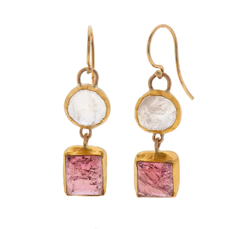 delicate drop earrings for women -Nava Zahavi Blush Earrings