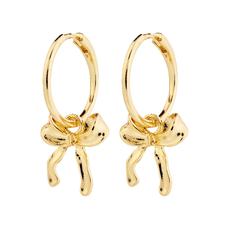 delicate earrings for women -CASSIAN hoop earrings gold-plated