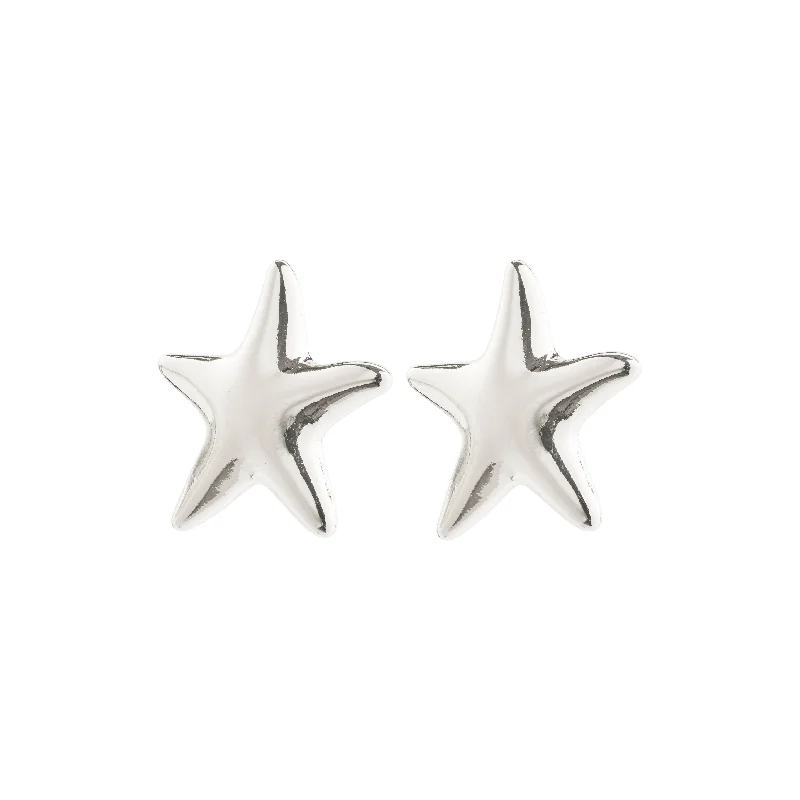 bold earrings for women -FORCE earrings silver-plated