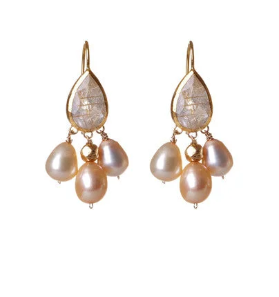 fashion-forward earrings for women -Nava Zahavi Pinkish Pearl Earrings