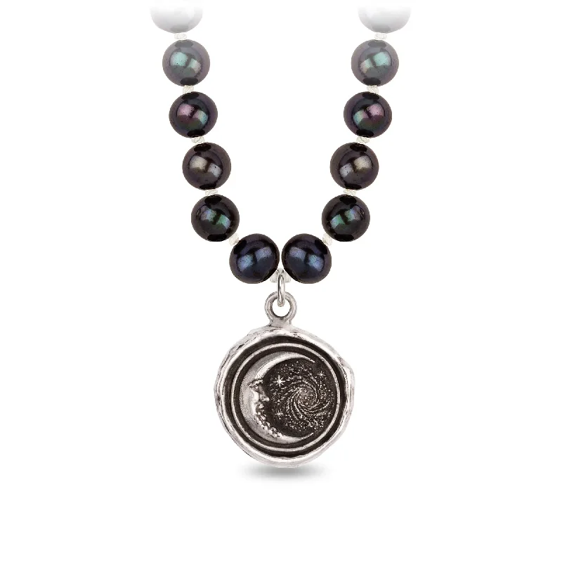 antique-style necklaces for women -Trust the Universe Freshwater Pearl Necklace