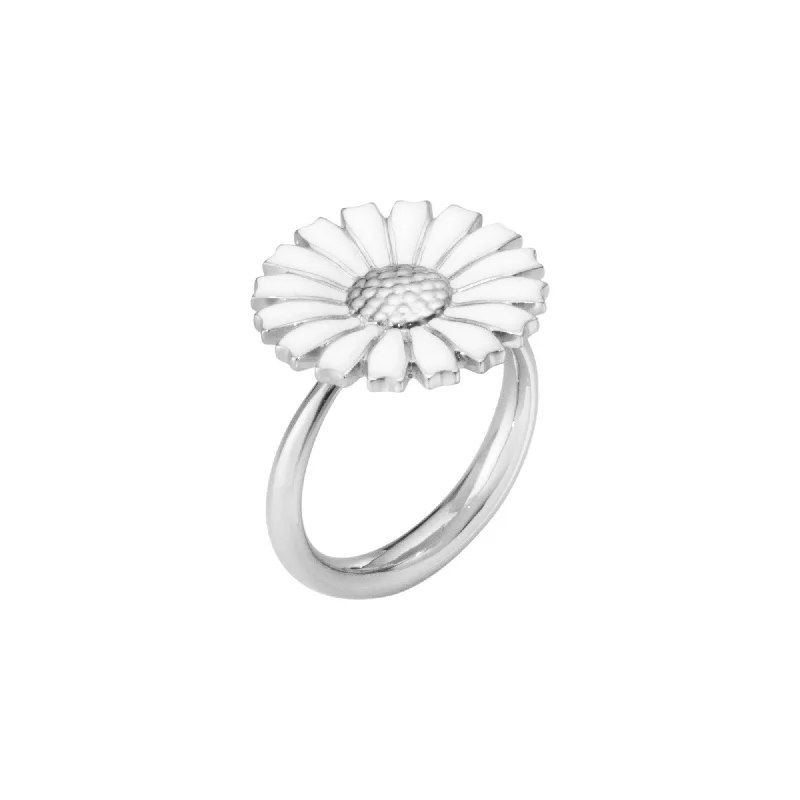 vintage rings for women -Silver Daisy Ring