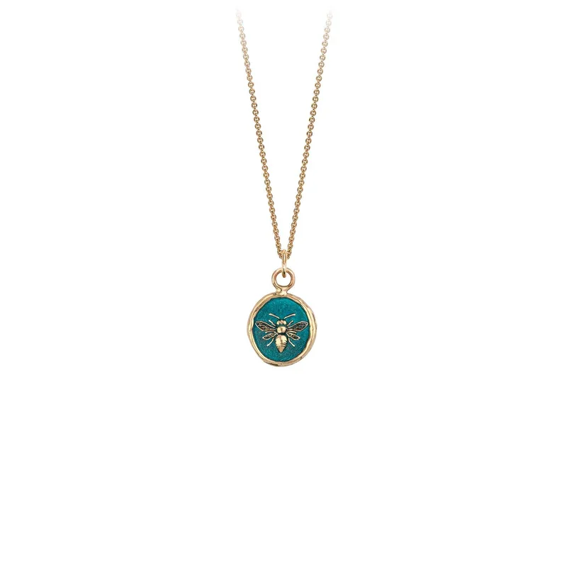 unique gold necklaces for women -Motivated 14K Gold Appreciation Talisman - True Colors