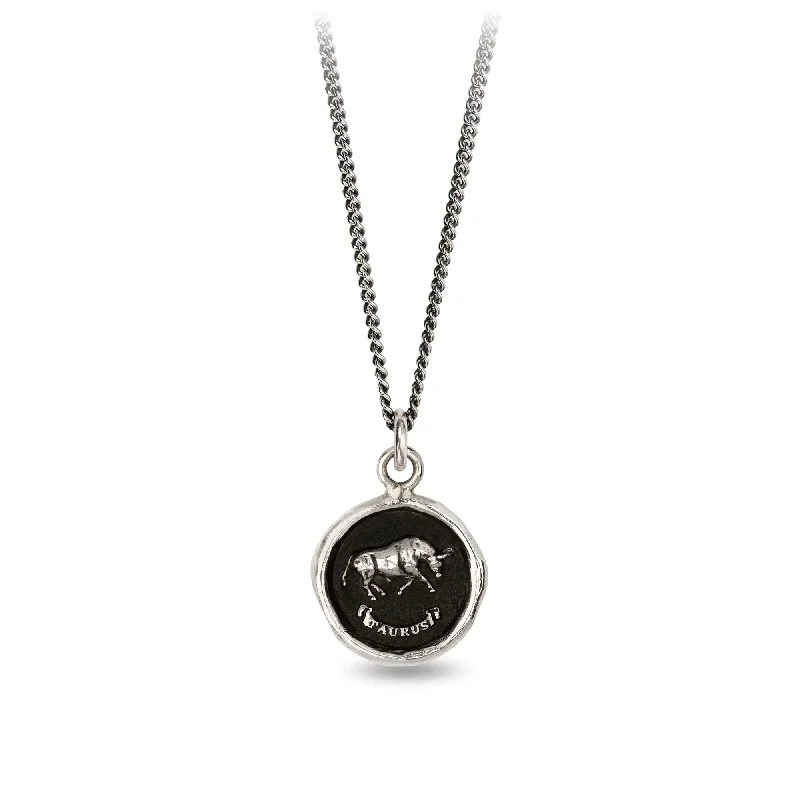 luxury pearl necklaces for women -Taurus Zodiac Talisman Necklace