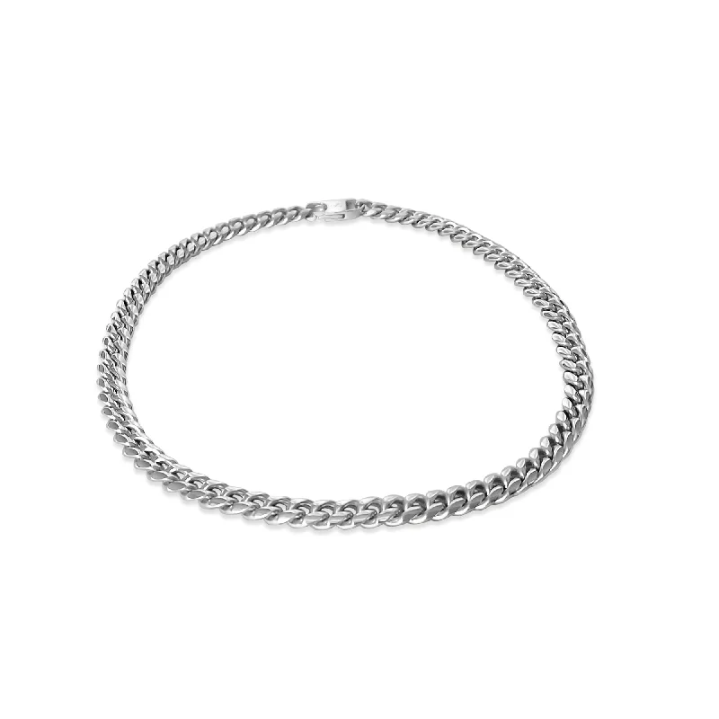 delicate necklaces for women -Mini Chain Link Stainless Steel Necklace